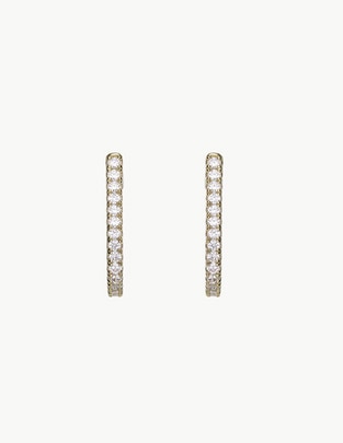 Aretes de aro de plata 1