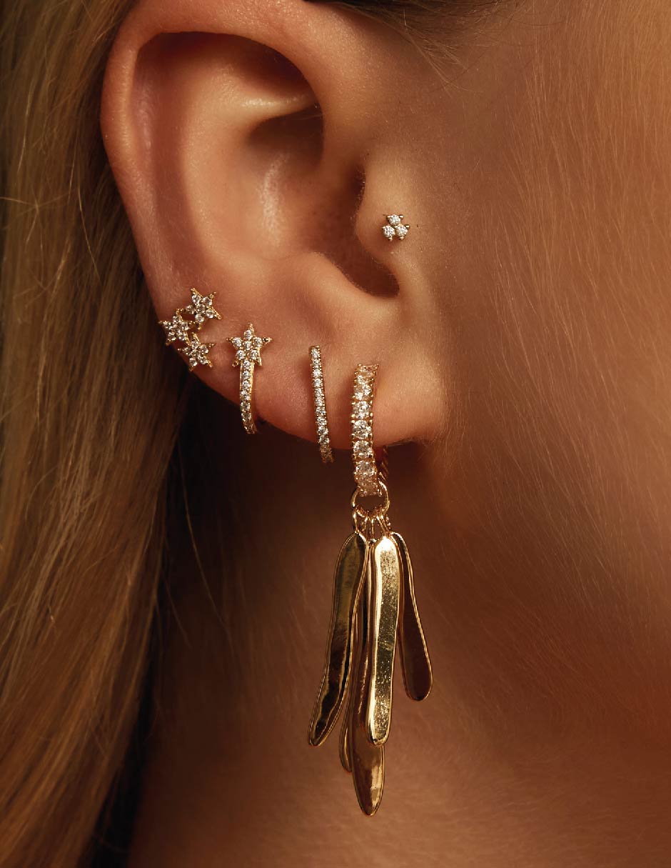 Aretes de aro de plata 2