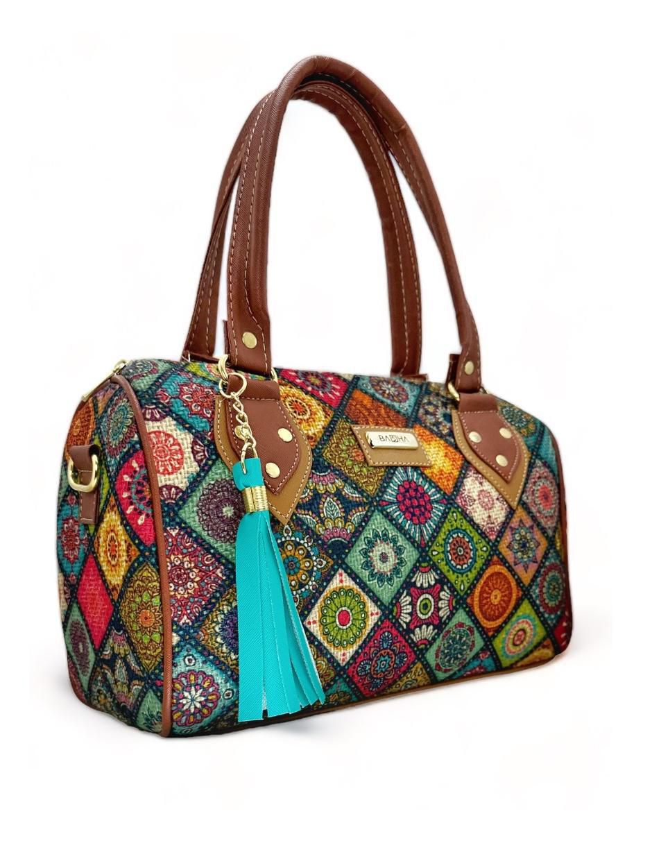 Bolsa tote Baúl Bambú para mujer 4