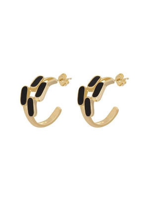 Aretes de aro 18 K con acabado pulido Aretes de aro 18 K con acabado pulido