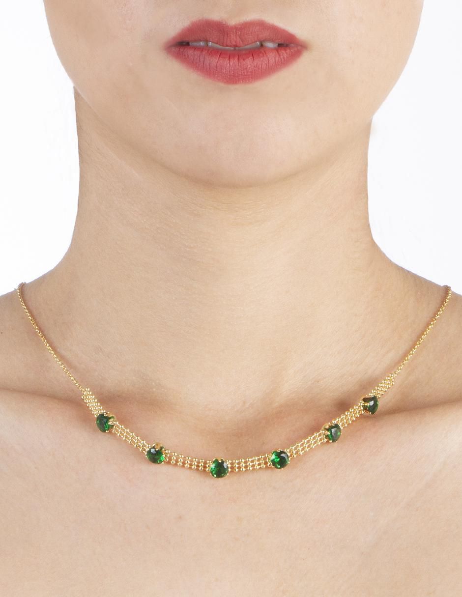 Collar con acabado baño de oro 18 K 3