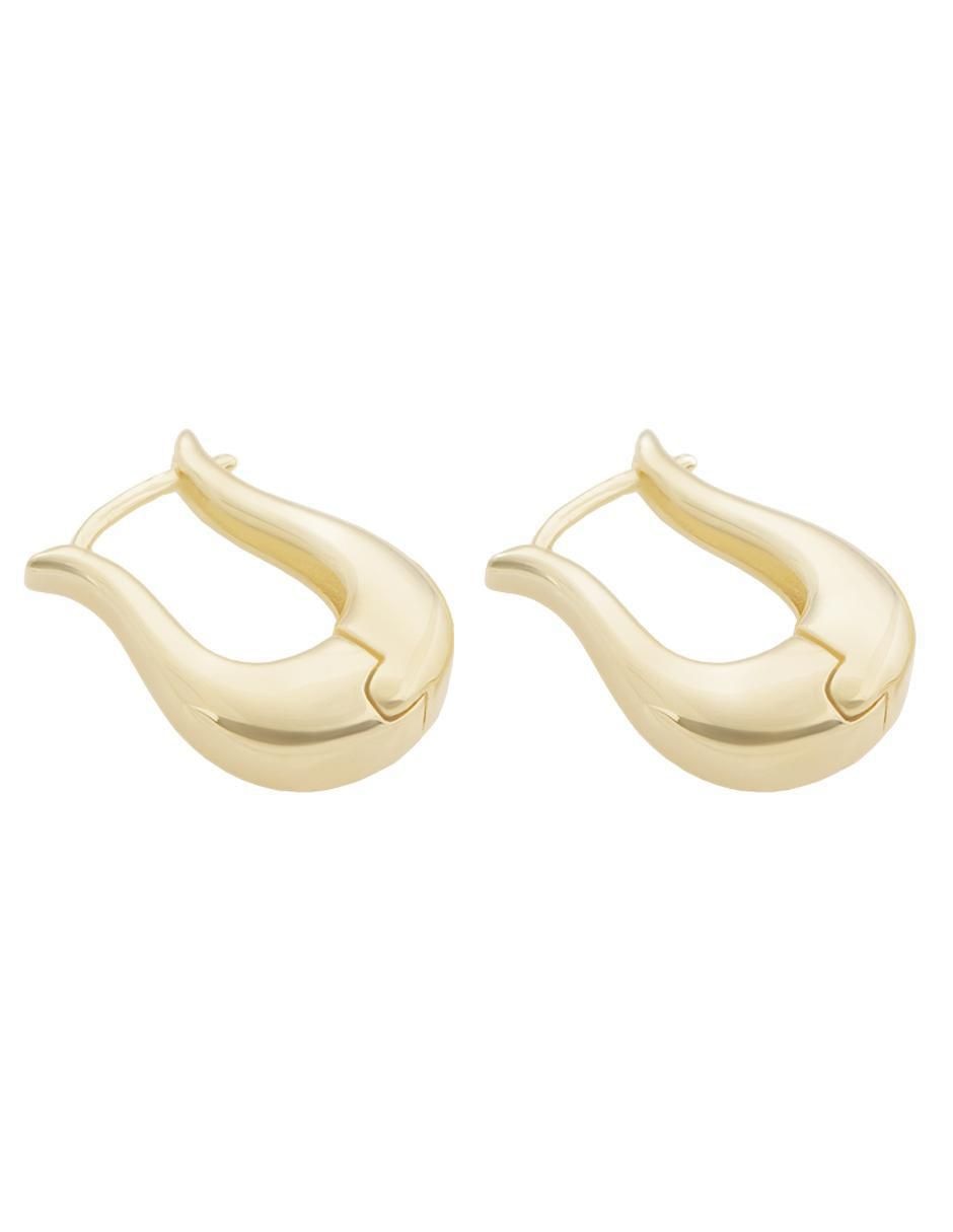 Aretes de canasta 18 K con acabado pulido 2