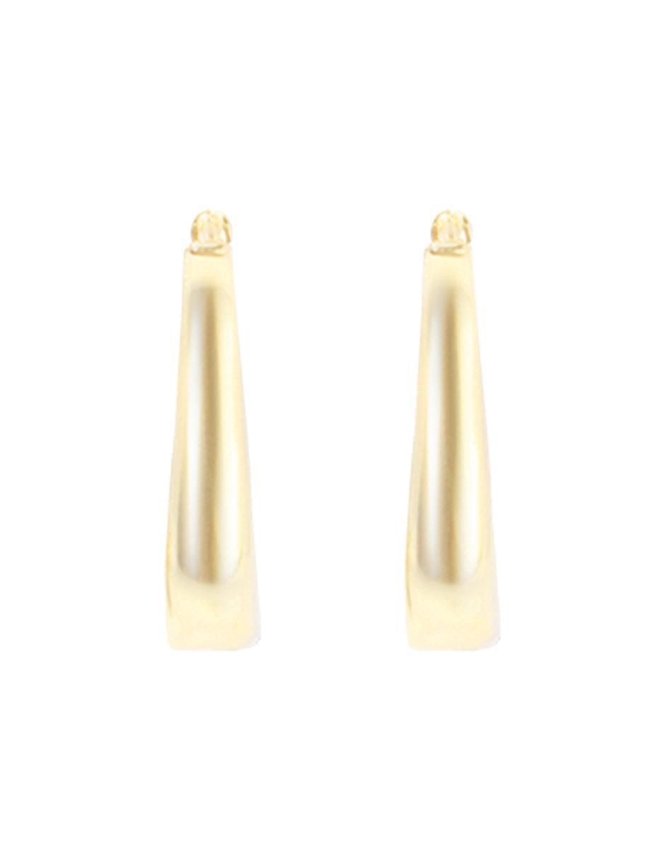 Aretes de canasta 18 K con acabado pulido 3
