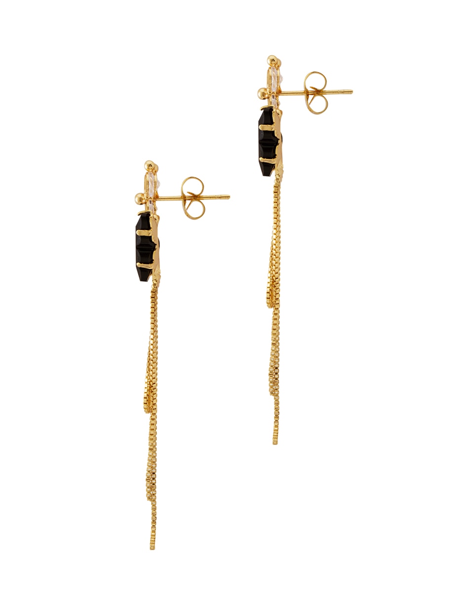 Aretes de mariposa con acabado pulido 3