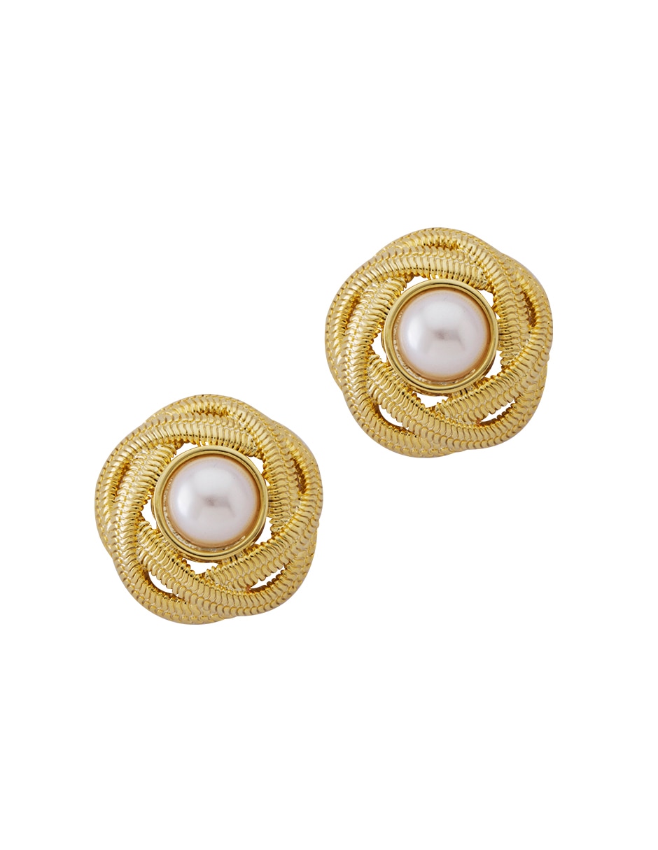 Aretes redondos con acabado texturizado