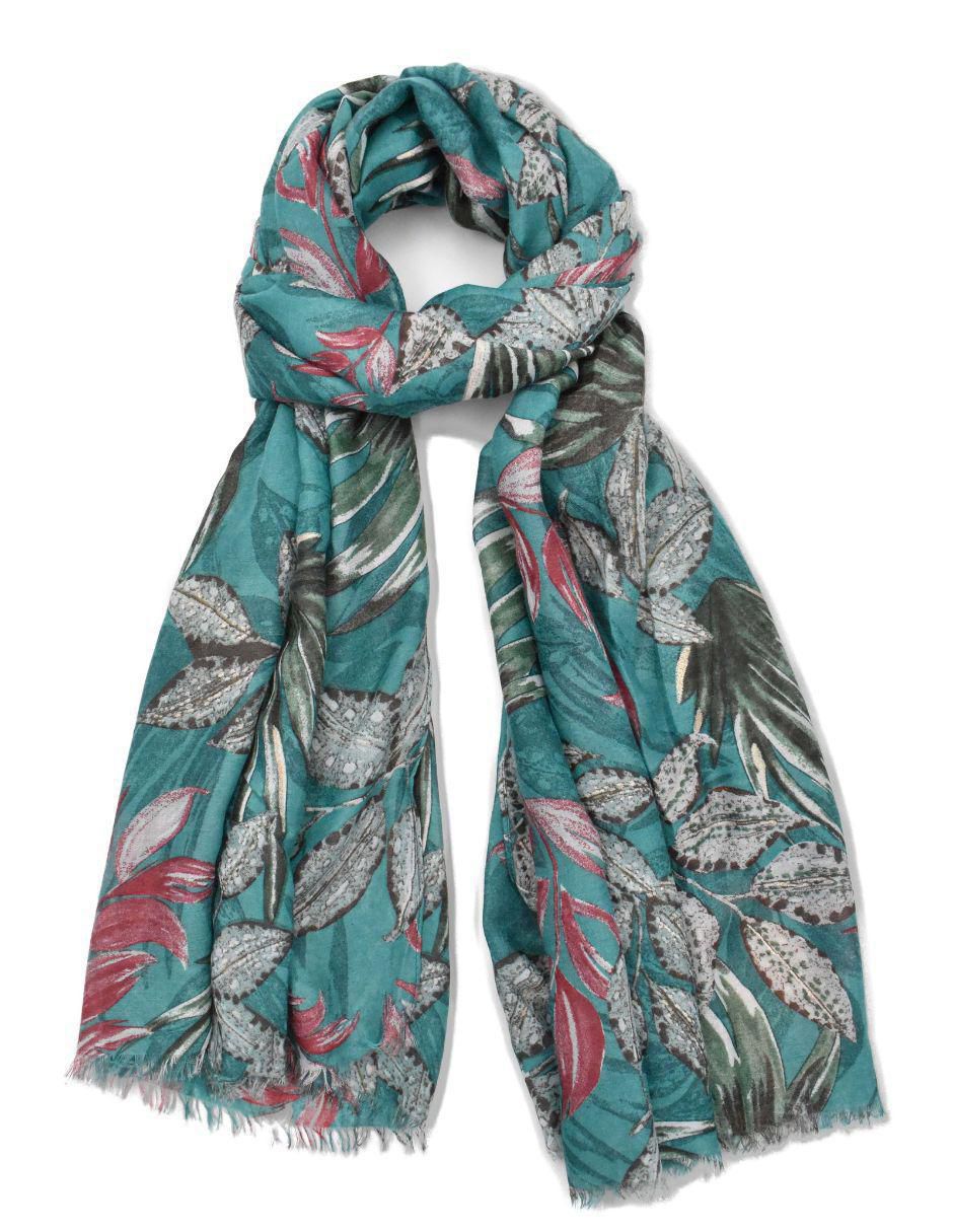 Pashmina con estampado floral para mujer