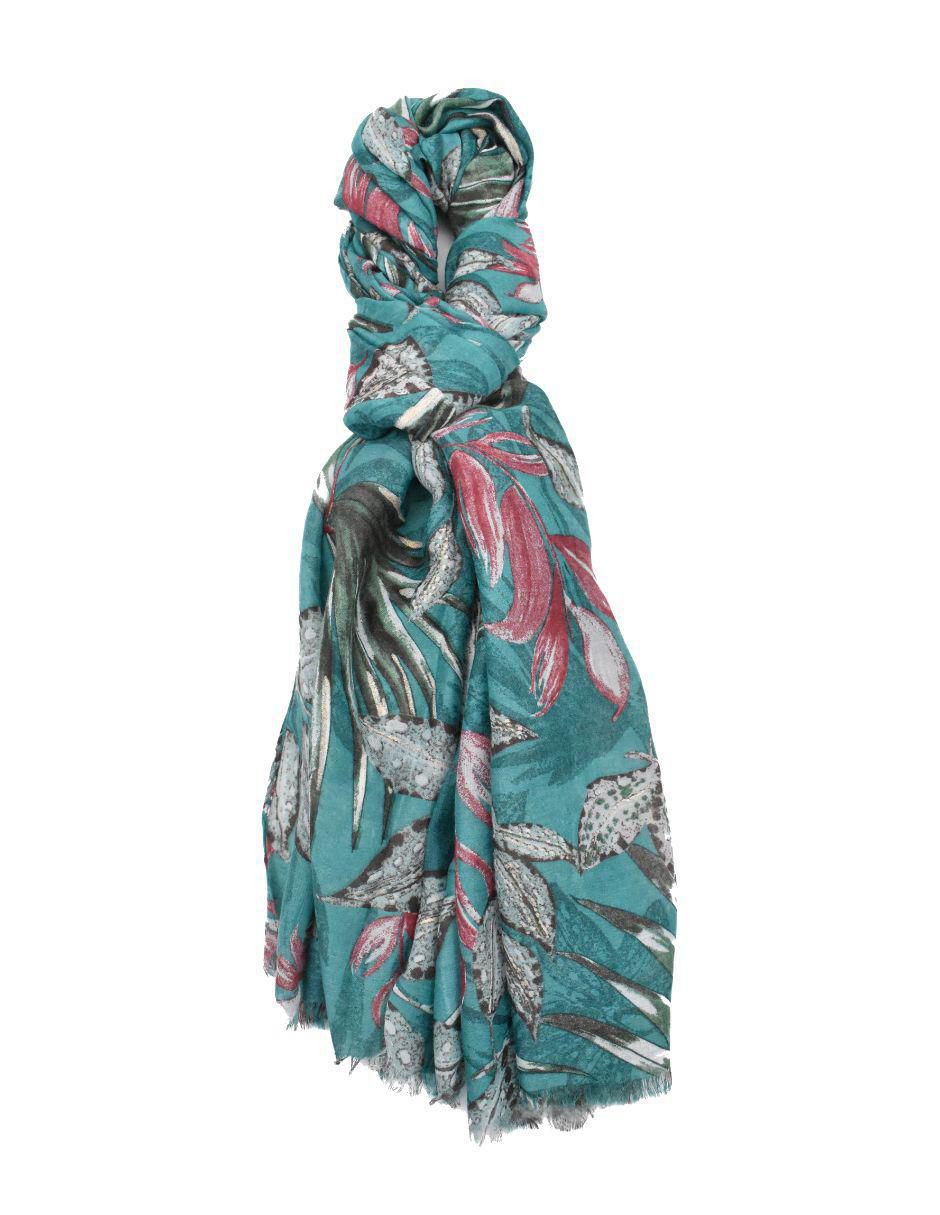 Pashmina con estampado floral para mujer 2