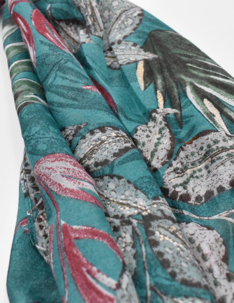 Pashmina con estampado floral para mujer 3
