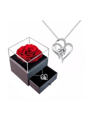 Collar de corazón de plata