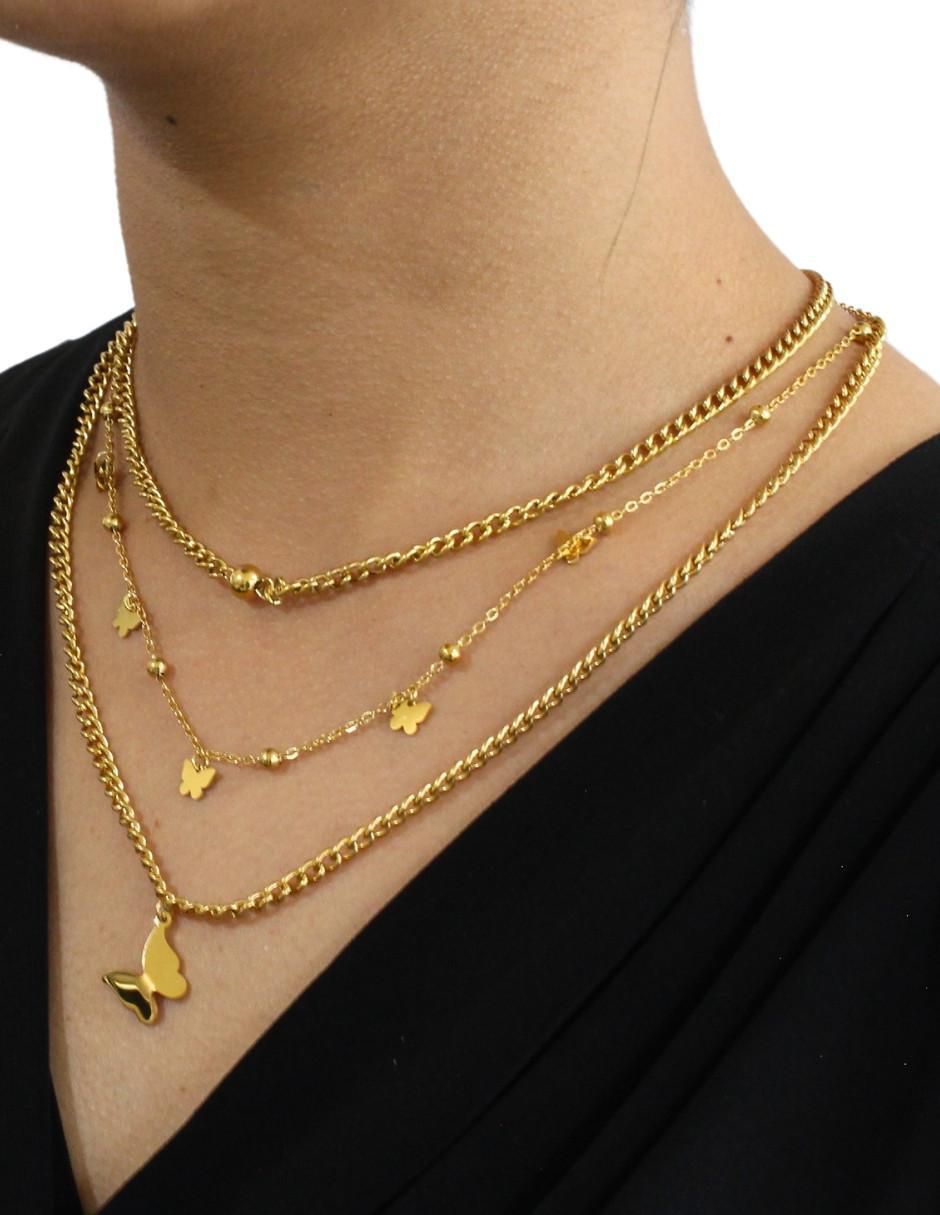 Collar de mariposa