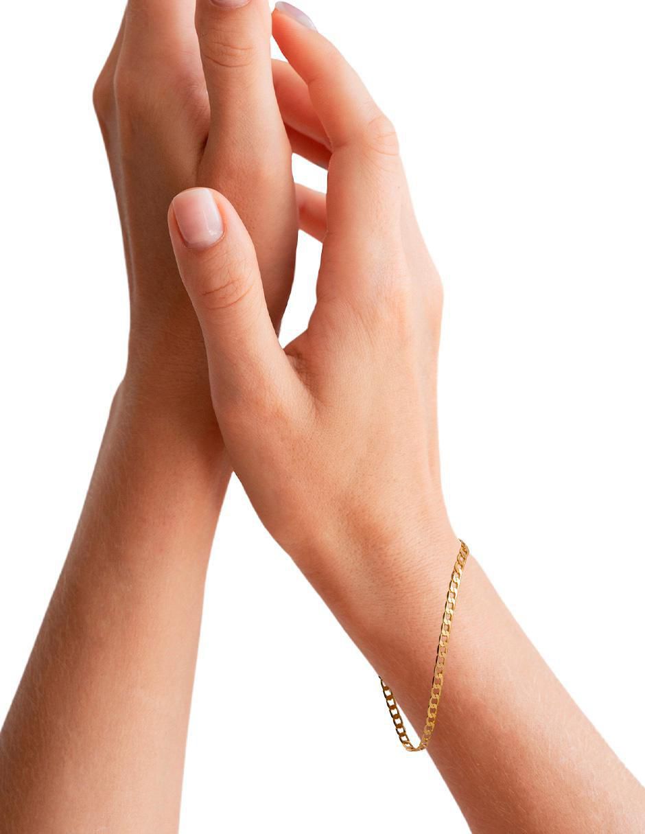 Pulsera con acabado chapa de oro 2