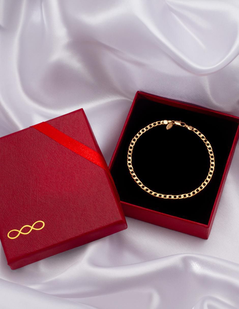 Pulsera con acabado chapa de oro 3