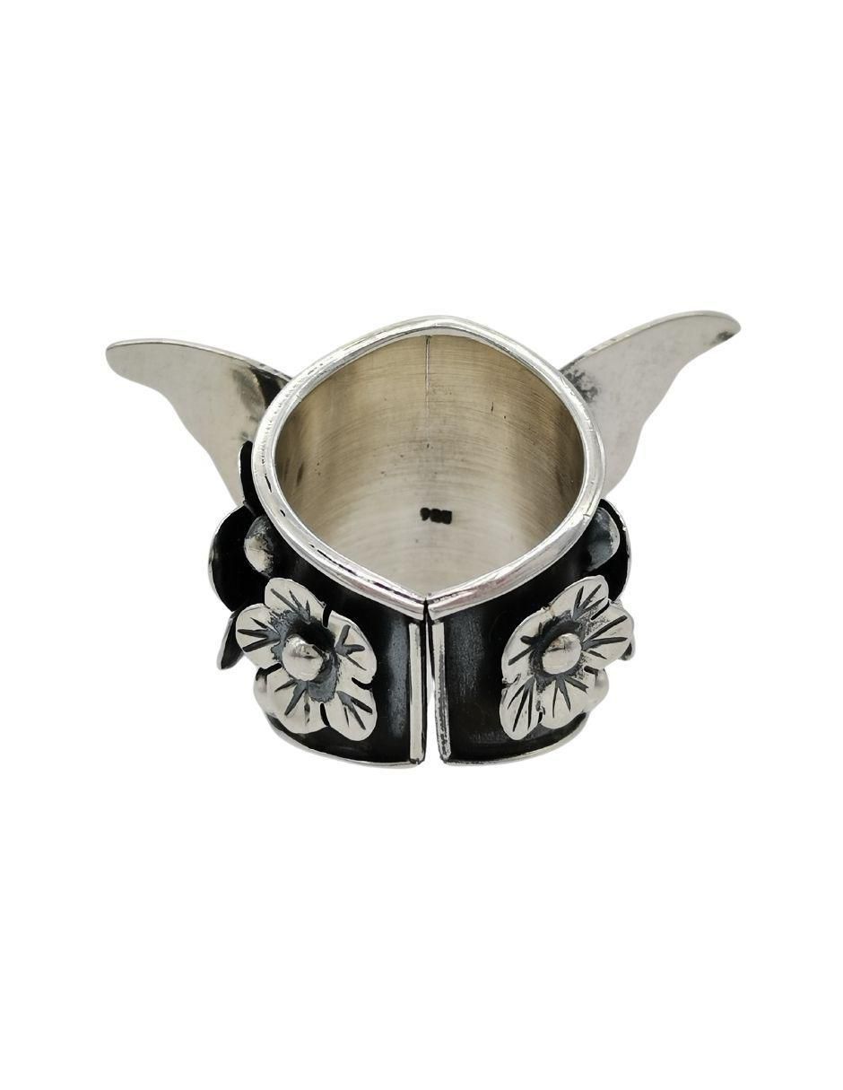 Anillo de mariposa P 925 de plata pulido