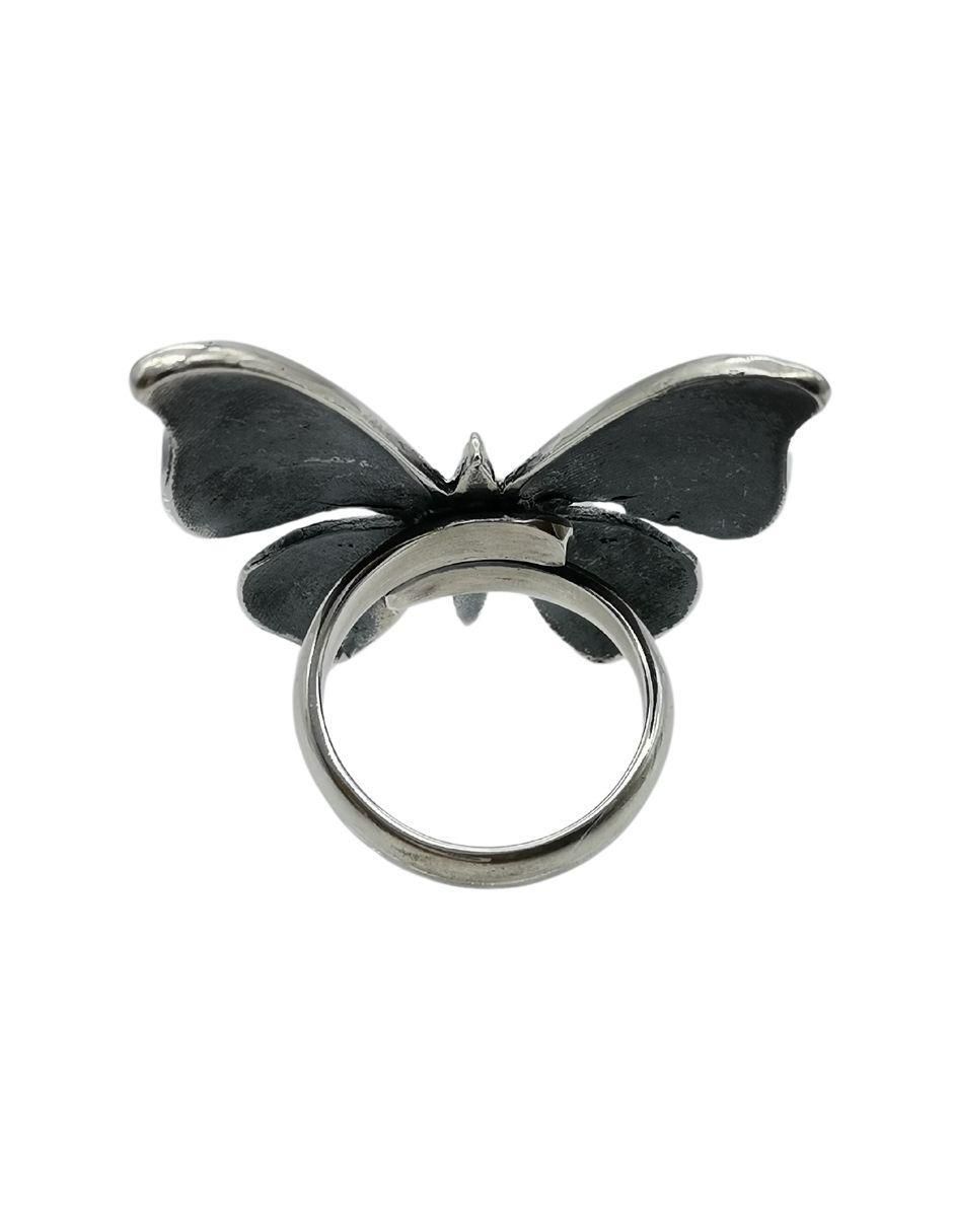 Anillo de mariposa P 925 de plata pulido