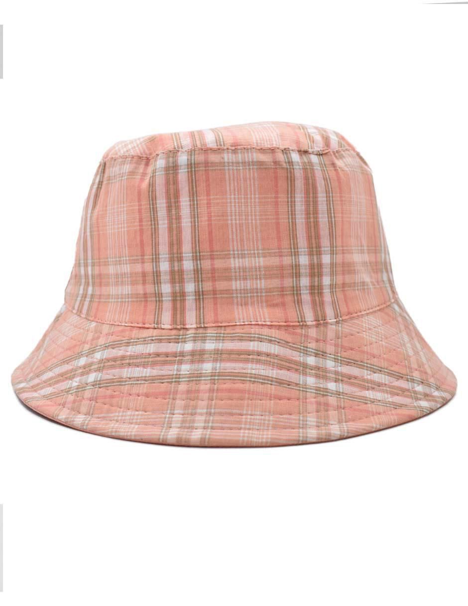 Sombrero bucket estampado a cuadros 2
