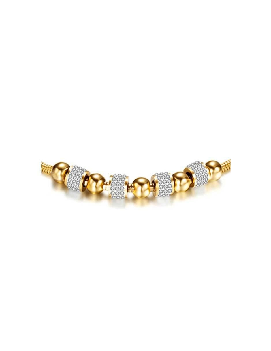 Pulsera con zirconia acabado lustre 2