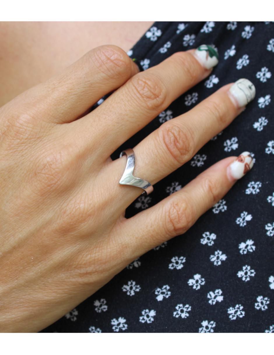 Anillo geométricos Beauty P 925 de plata brillante