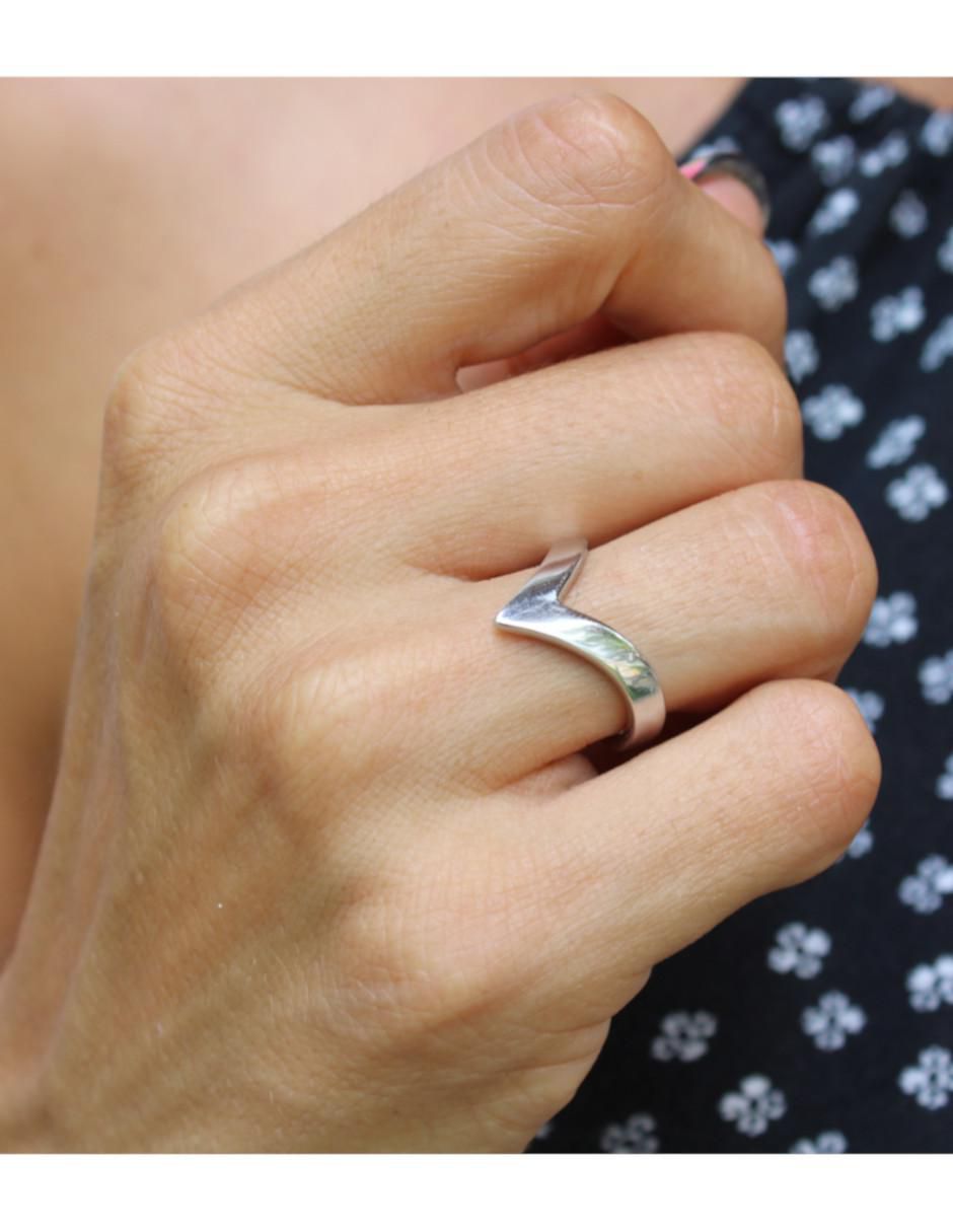 Anillo geométricos Beauty P 925 de plata brillante