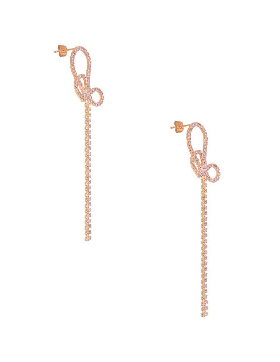 Aretes con acabado chapa de oro 3