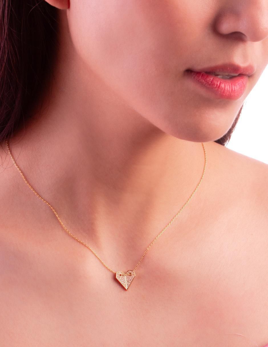 Collar corazón 18 K 2