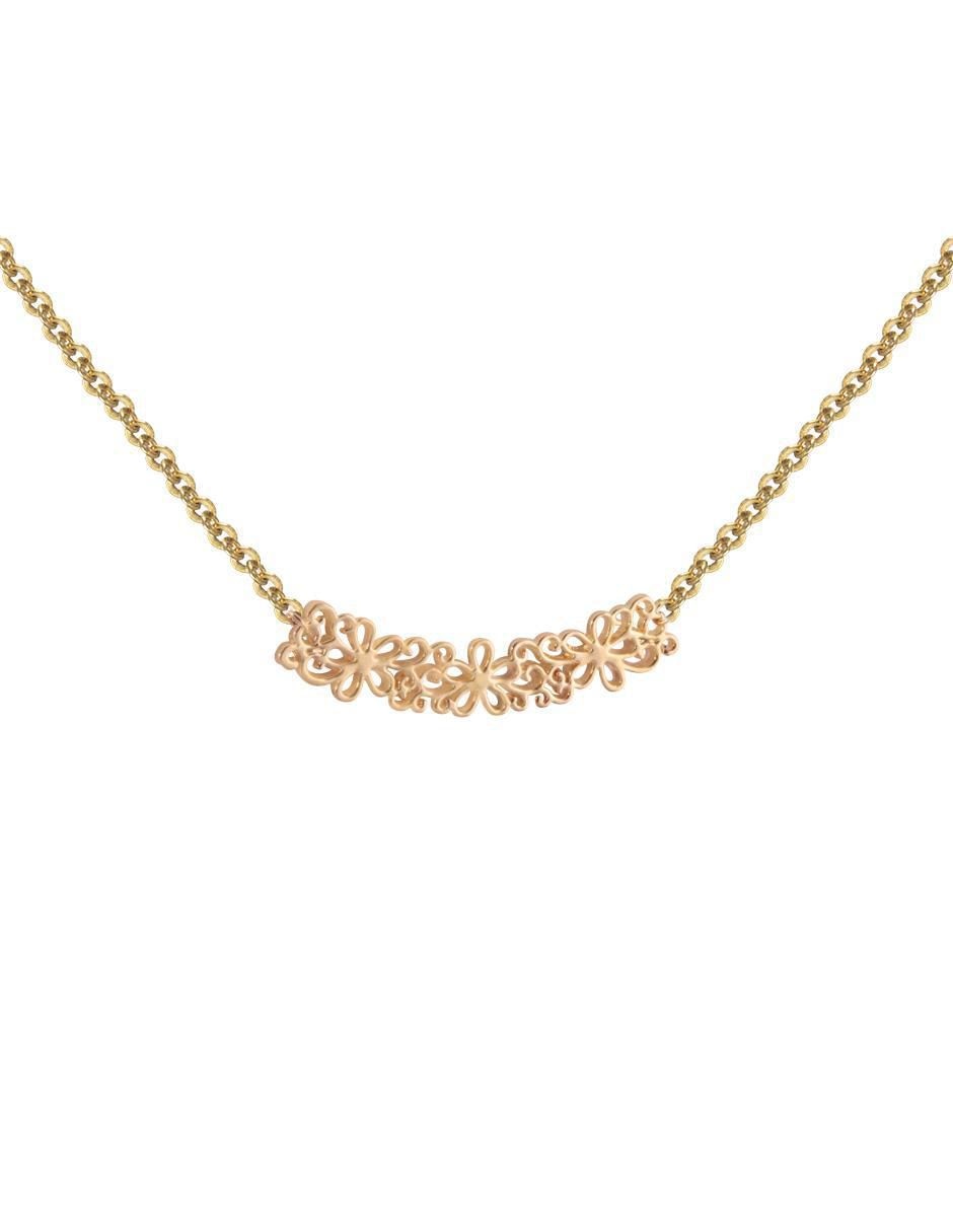 Collar flor 18 K Collar flor 18 K