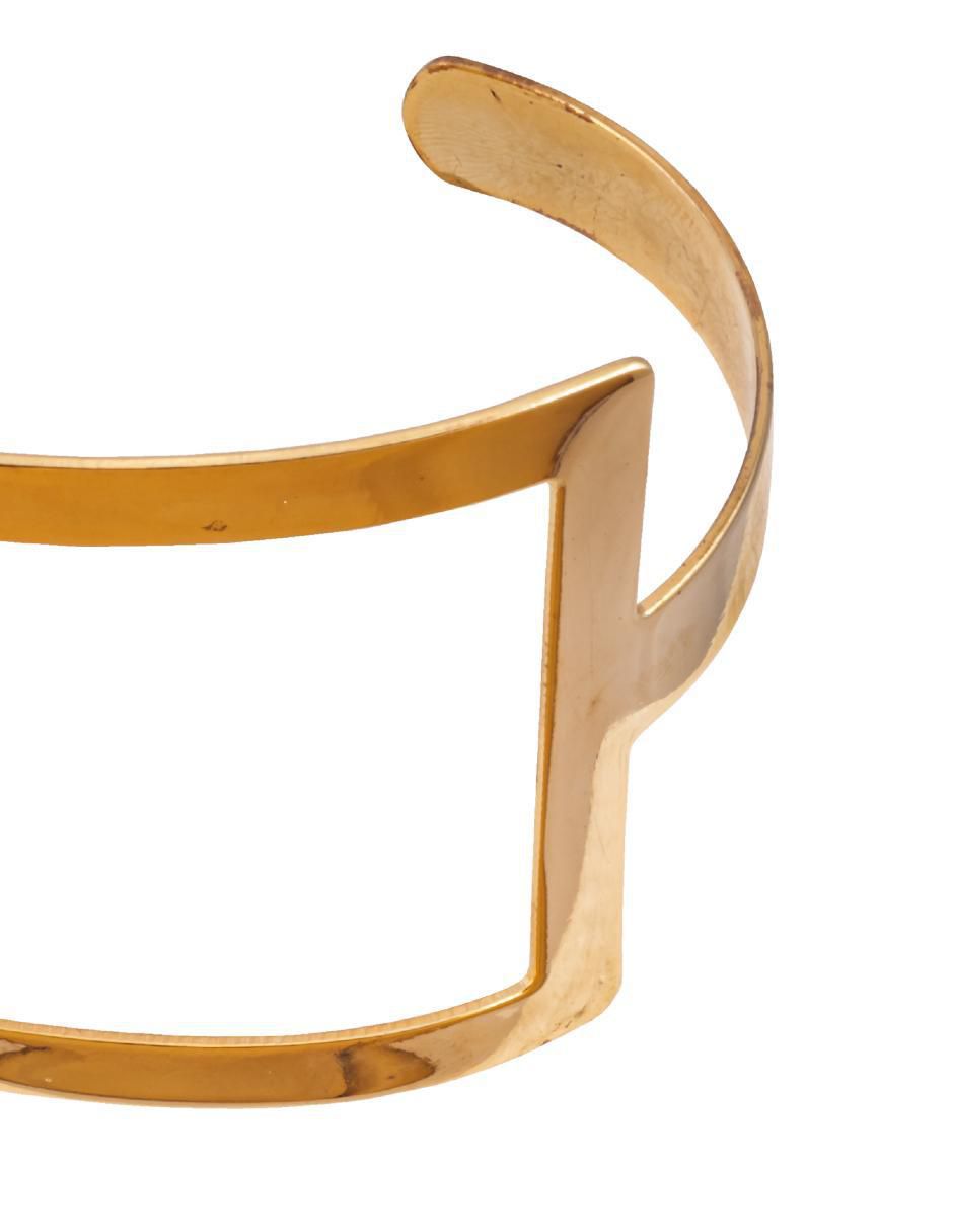 Brazalete con acabado chapa de oro 2