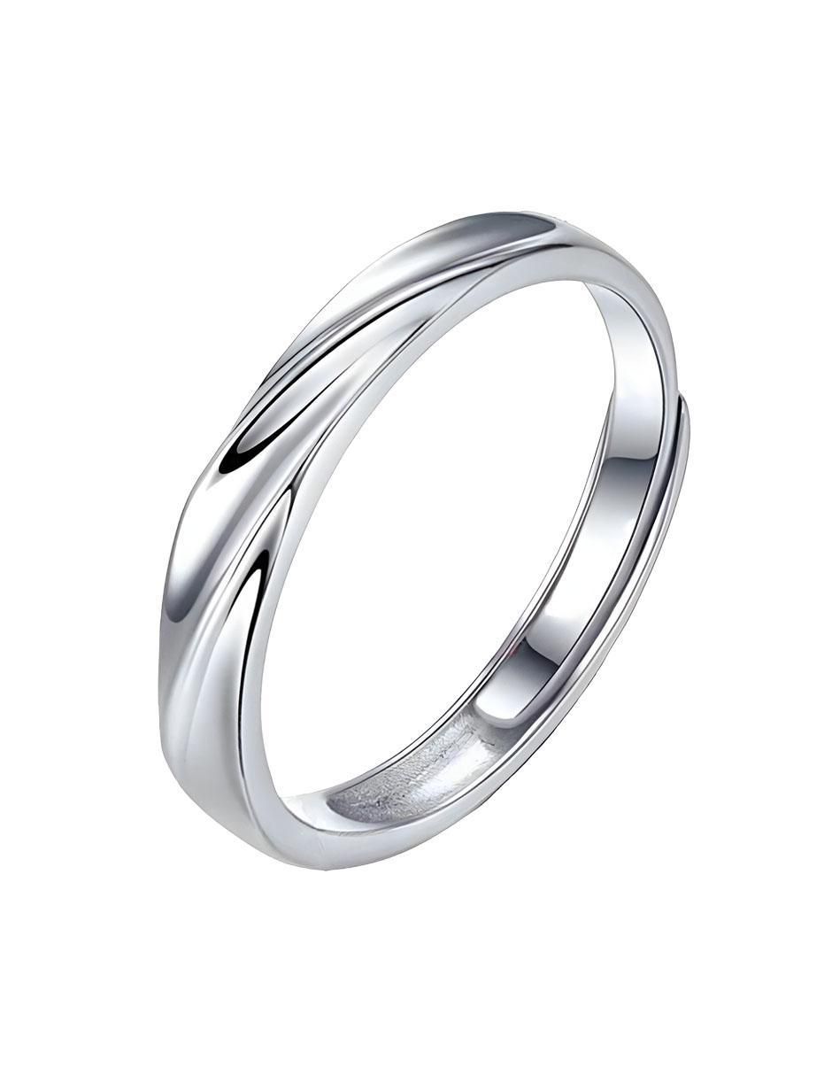 Set anillo P 925 de plata piedra lunar brillante