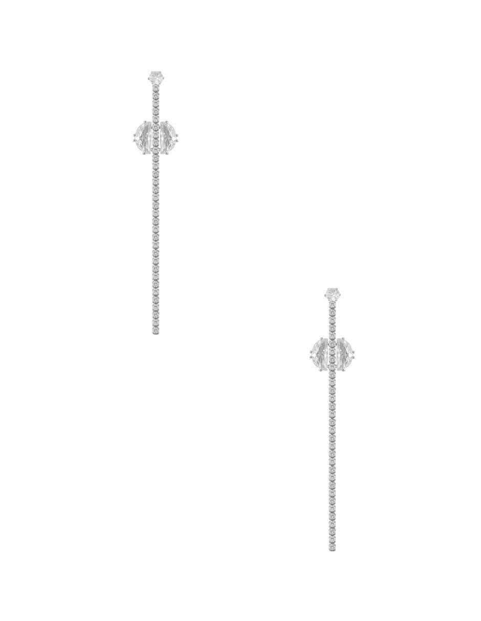 Aretes con acabado baño de rodio Aretes con acabado baño de rodio