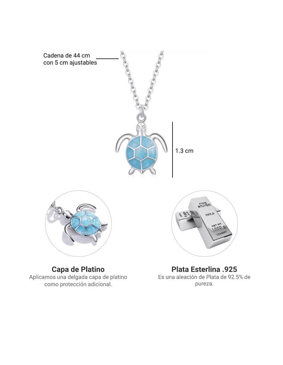 Collar tortuga Nature de plata P 925 4