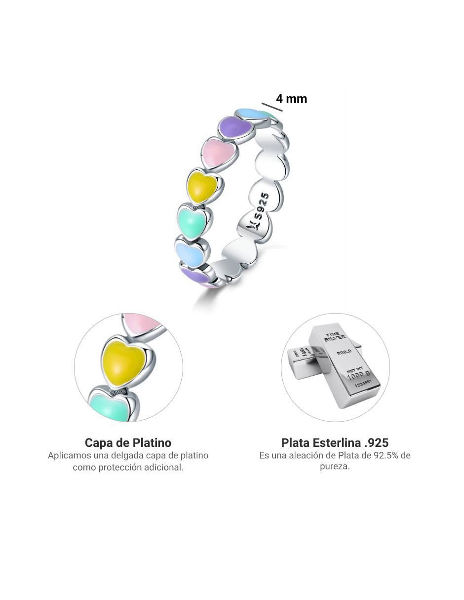 Anillo de corazón Beauty de plata brillante