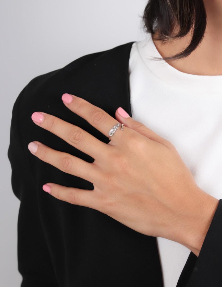 Anillo Nature P 925 de plata brillante
