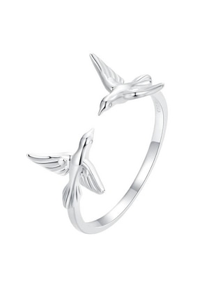 Anillo de colibrí Nature P 925 de plata brillante