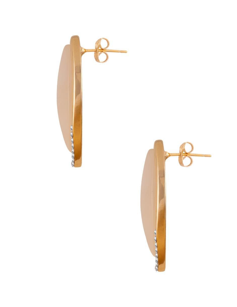 Aretes ovalados con acabado pavé 3