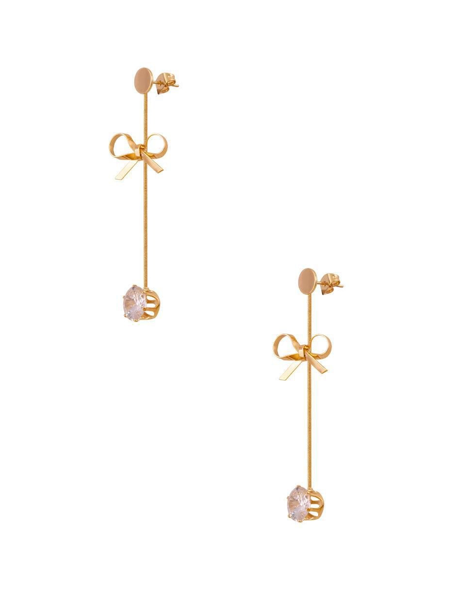 Aretes con acabado chapa de oro 3