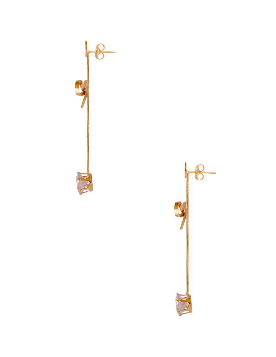 Aretes con acabado chapa de oro 4