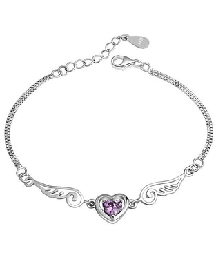 Pulsera de plata P 925 con acabado pavé Pulsera de plata P 925 con acabado pavé