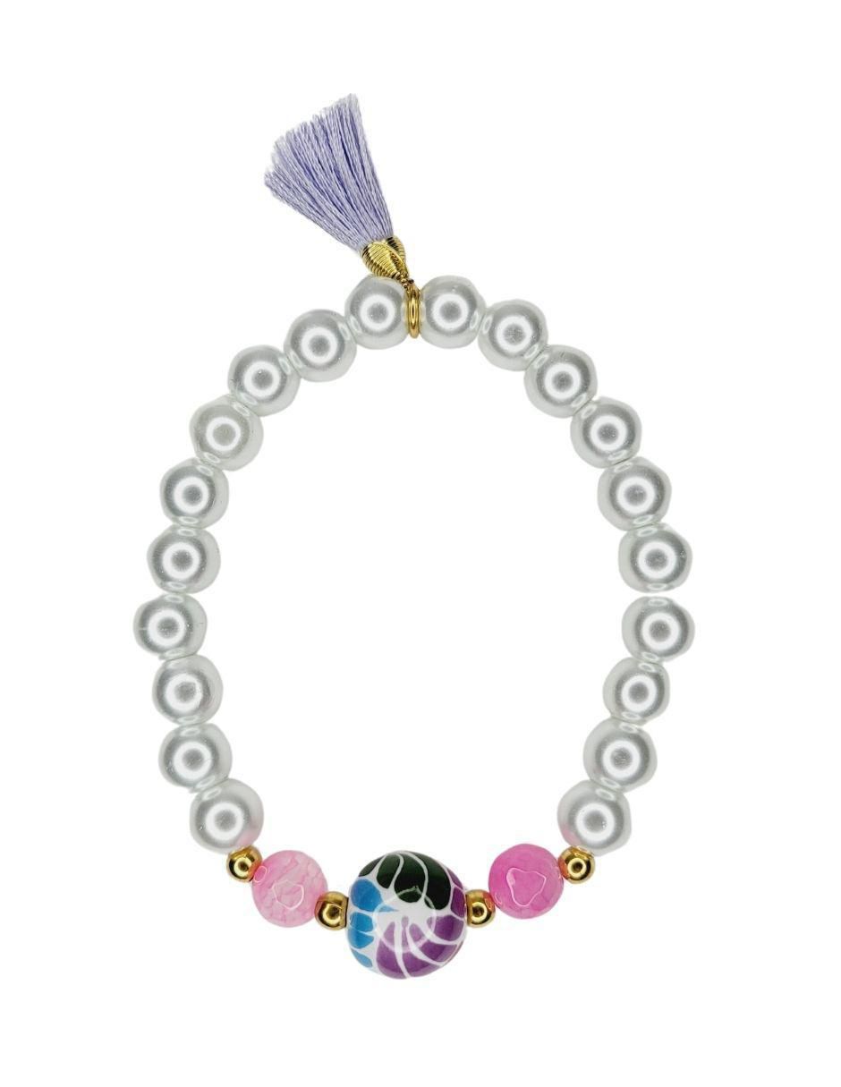 Pulsera Talavera acabado esmaltado 1
