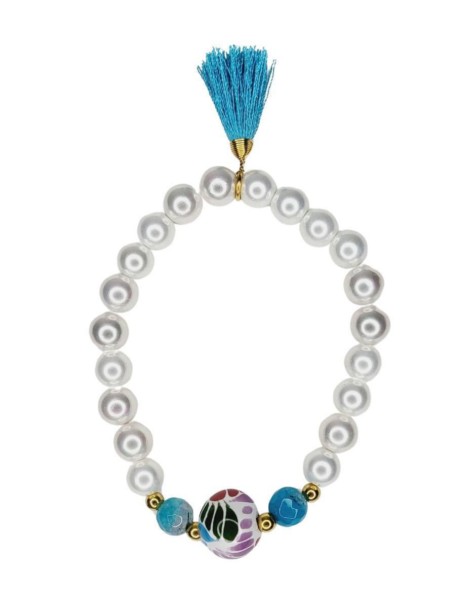 Pulsera Talavera acabado esmaltado