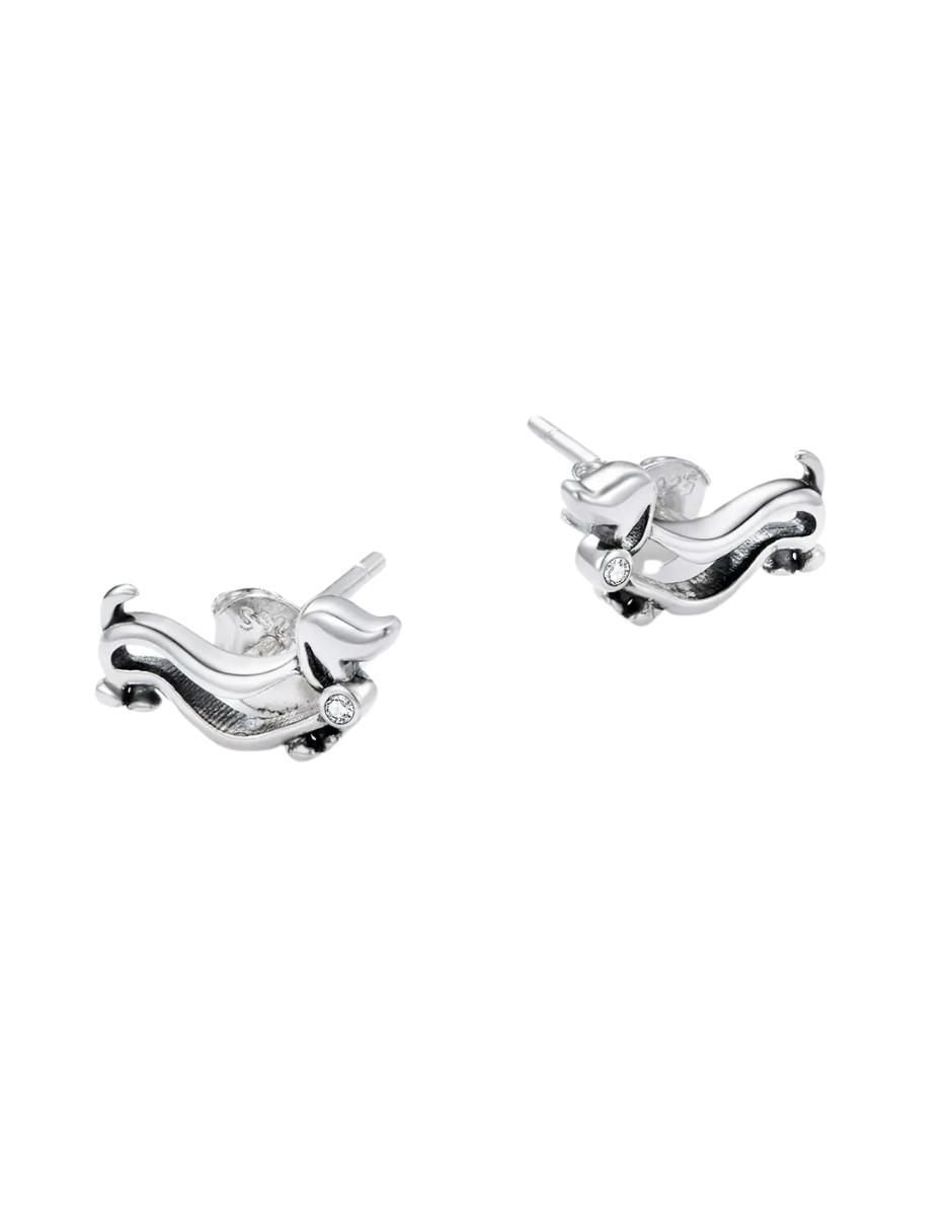 Broqueles de perro Pets de plata P 925 con acabado brillante 4