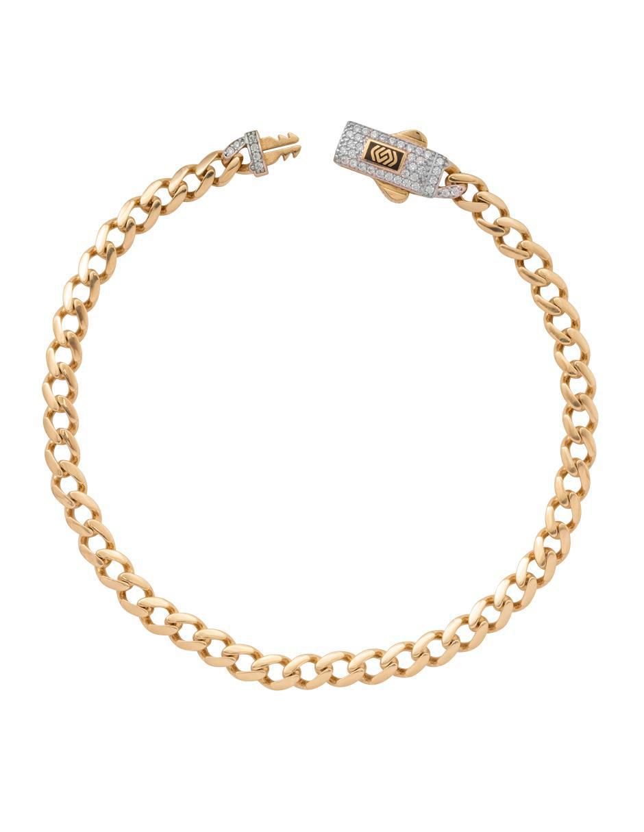Pulsera de oro con zirconia 10 K 1