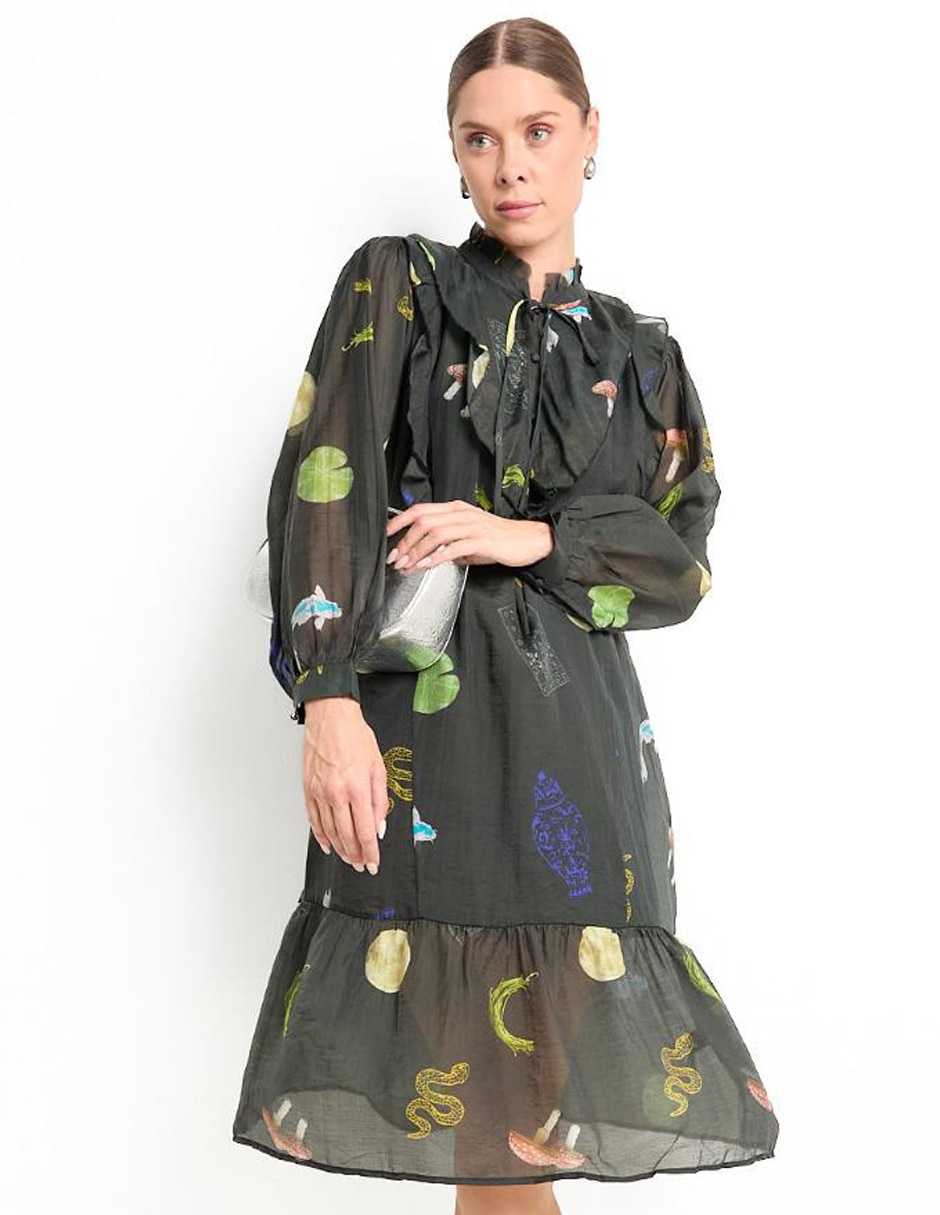 Vestido a la rodilla casual para mujer
