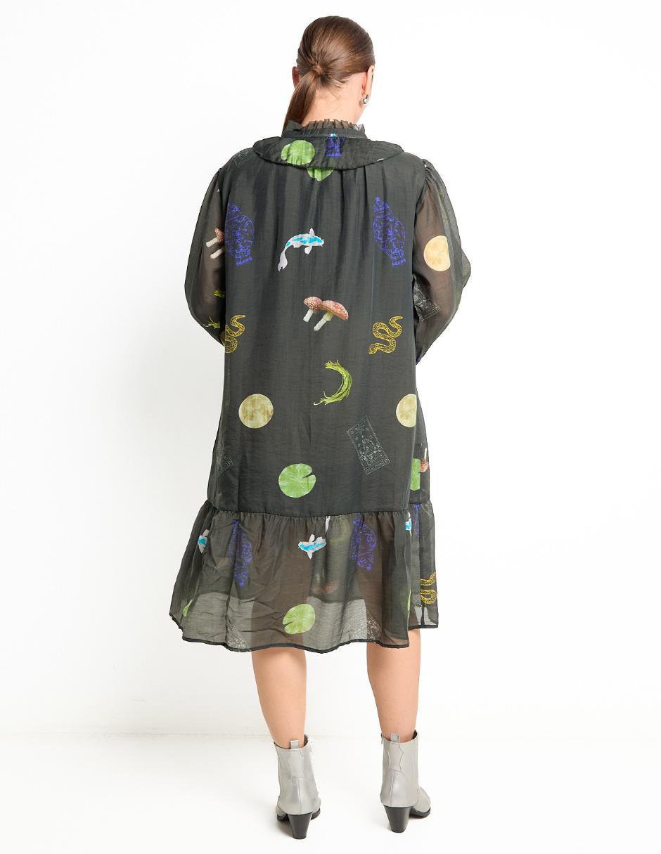 Vestido a la rodilla casual para mujer