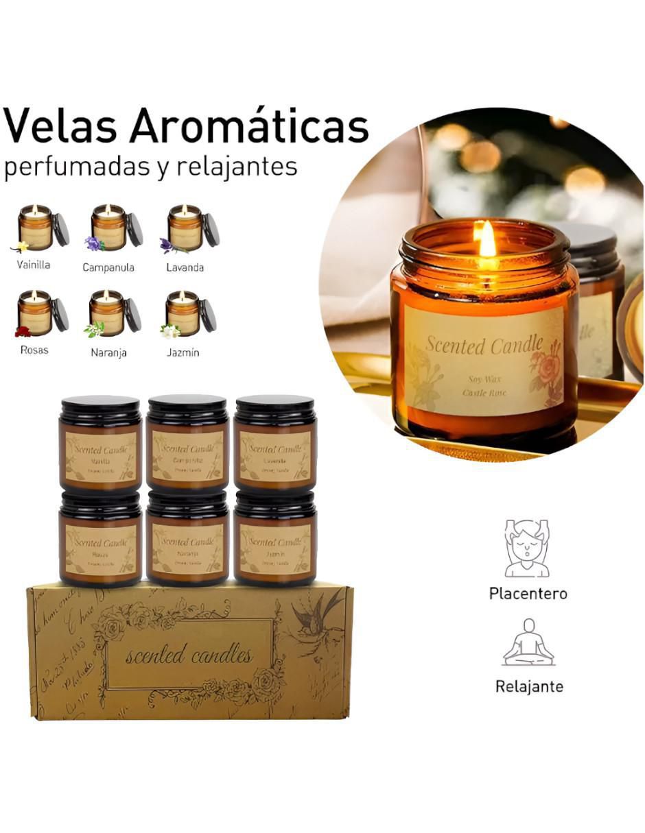 Vela aromática 6 piezas aroma dulce 4
