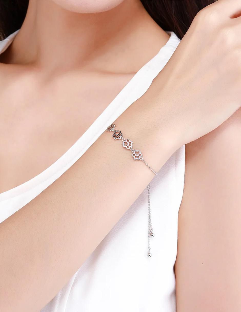 Pulsera de plata P 925 Pets acabado pulido 2
