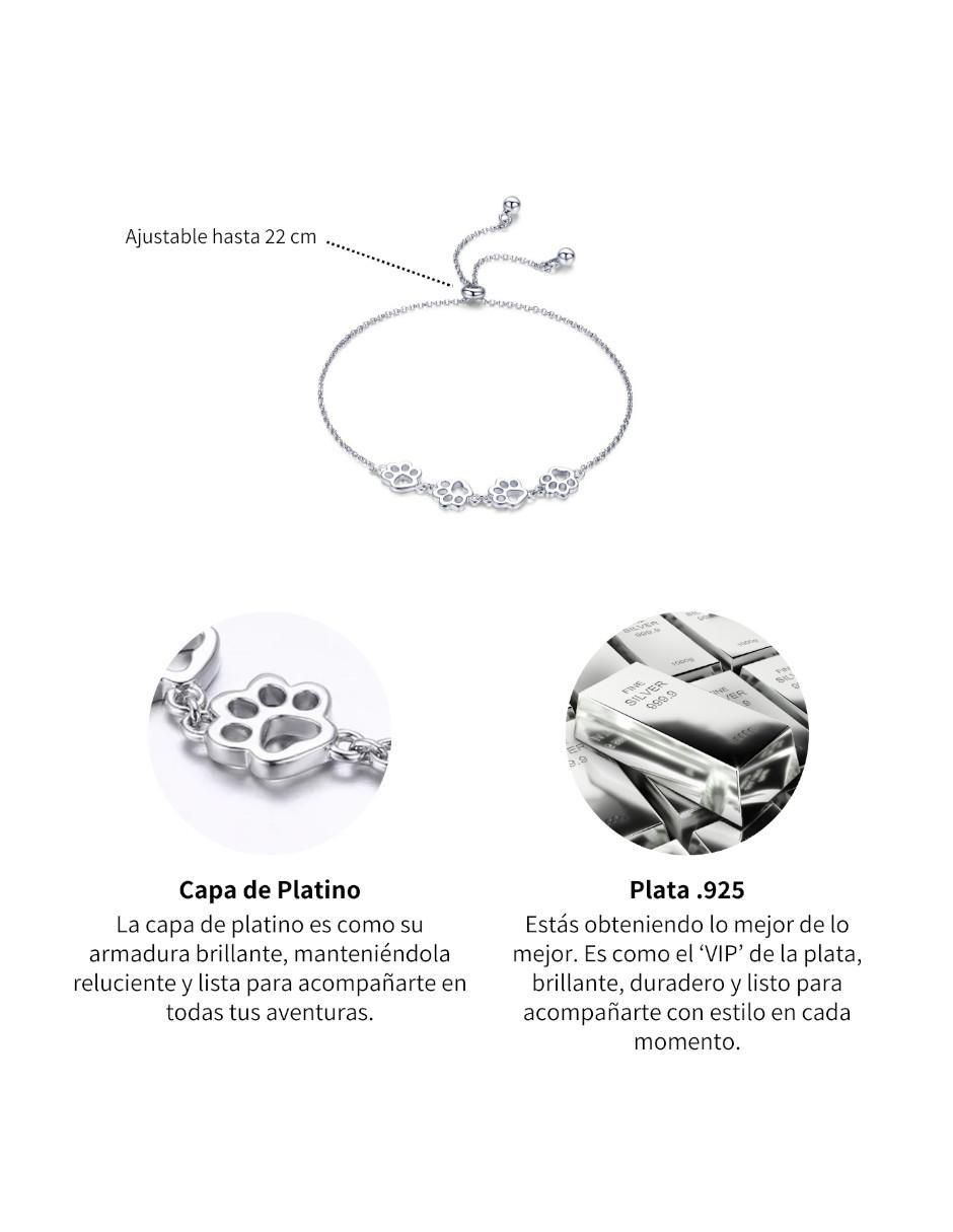 Pulsera de plata P 925 Pets acabado pulido 4