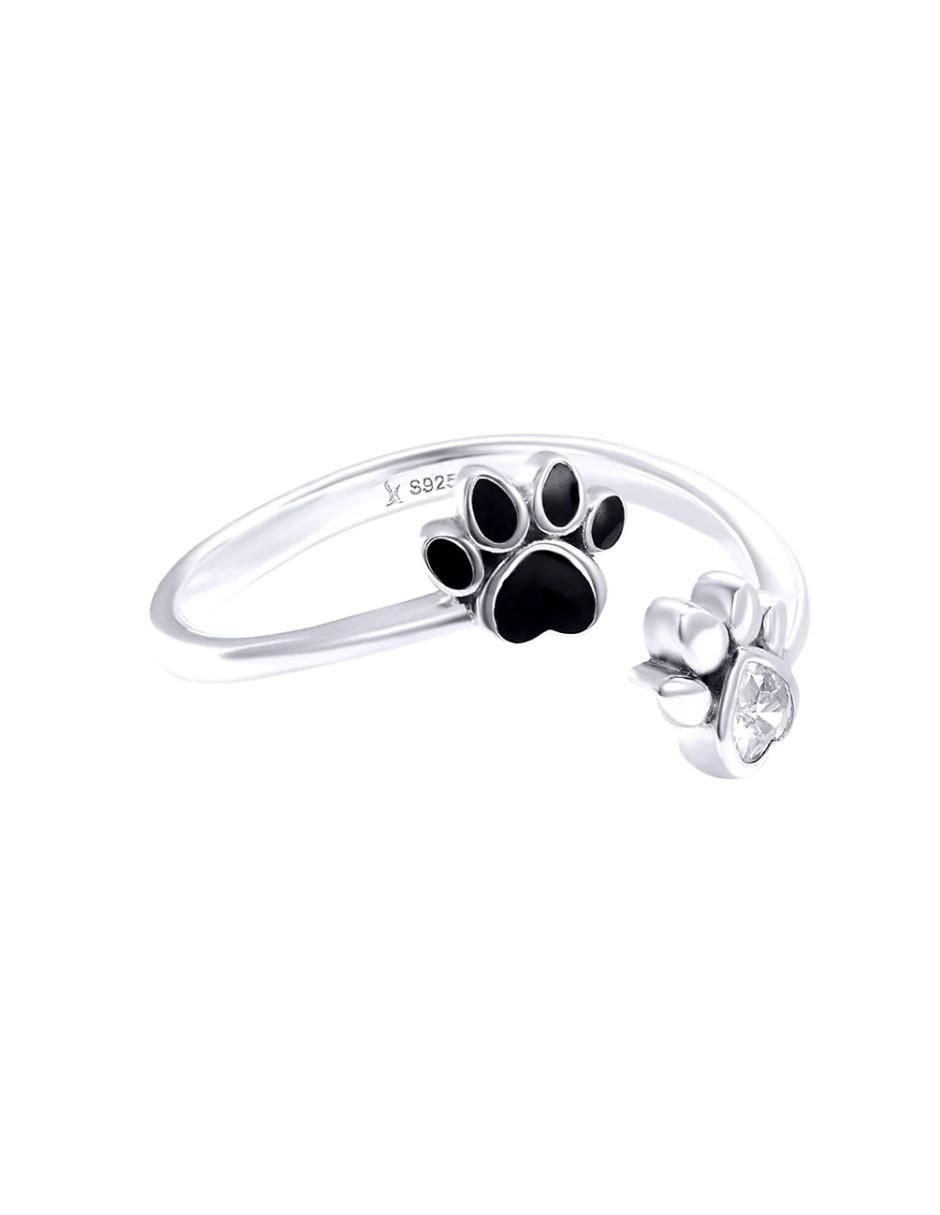 Anillo de perro Pets P 925 de plata circonita brillante
