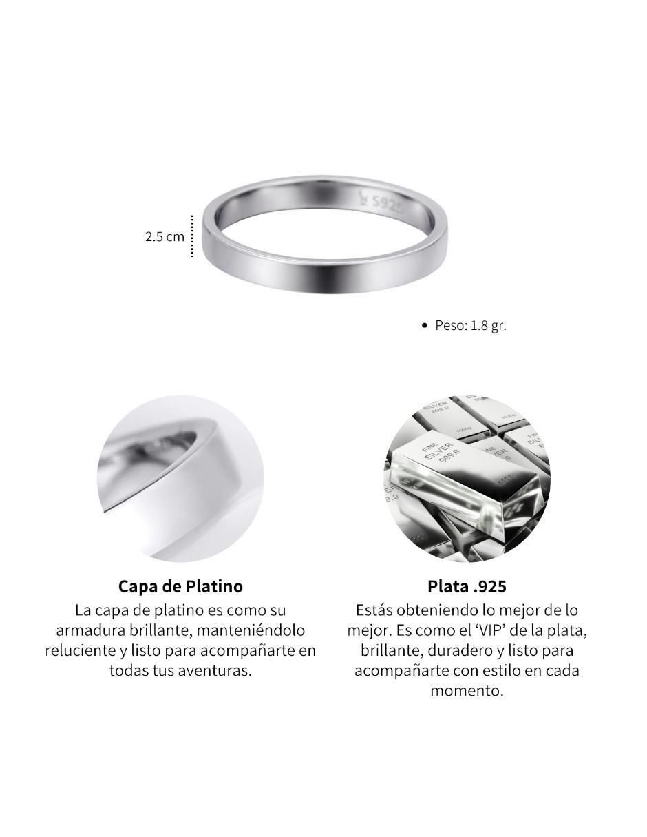 Anillo Beauty P 925 de plata brillante