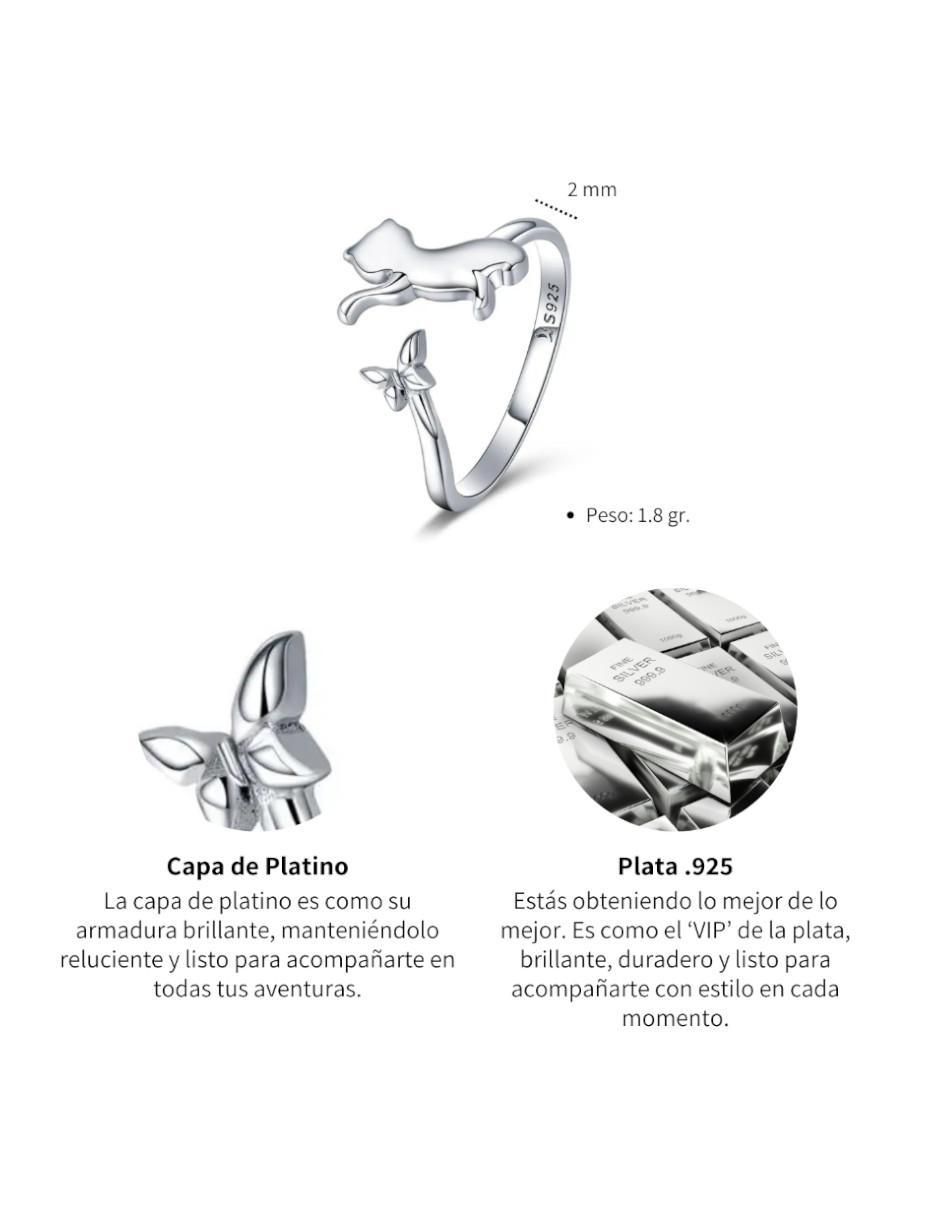 Anillo de gato Pets P 925 de plata pulido