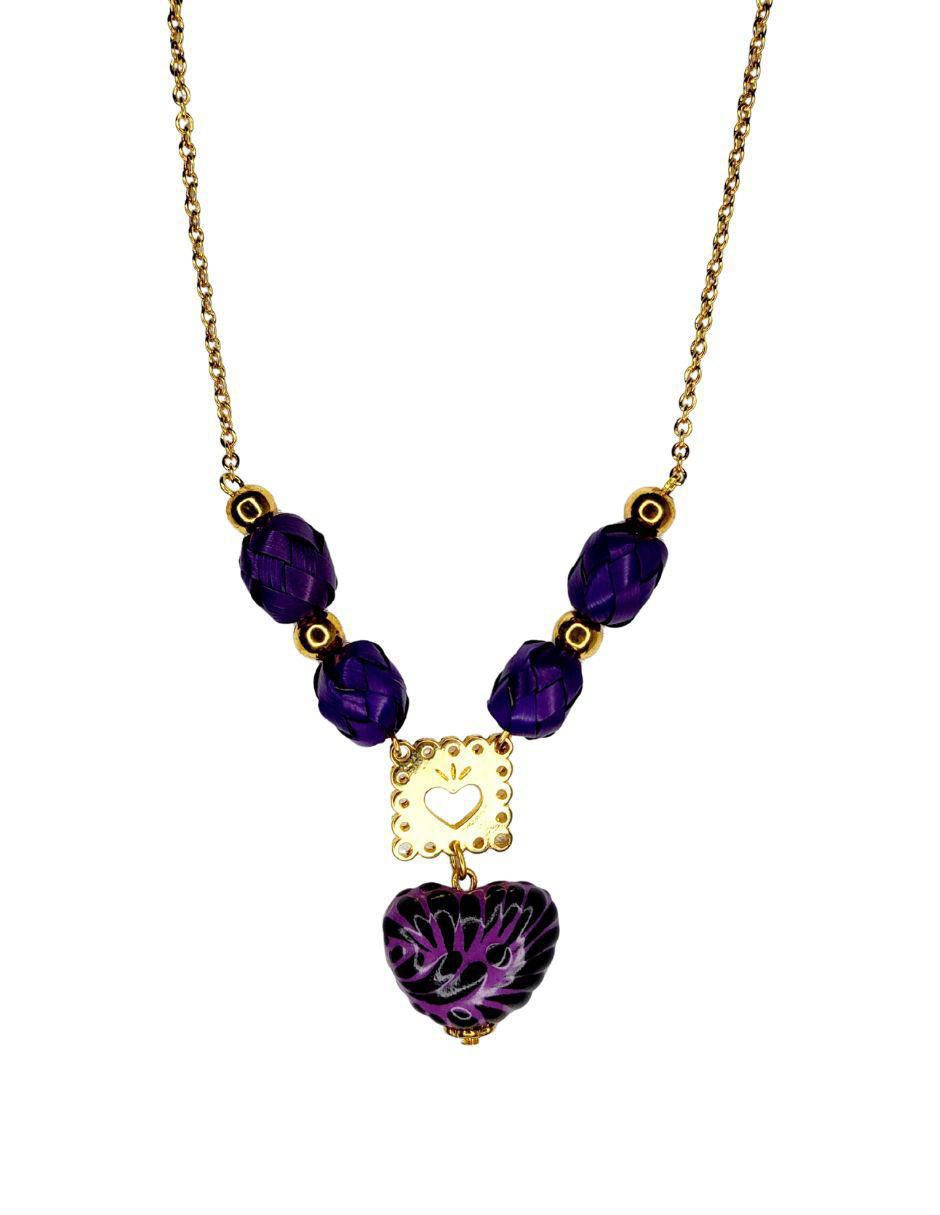 Collar de corazón Talavera Collar de corazón Talavera