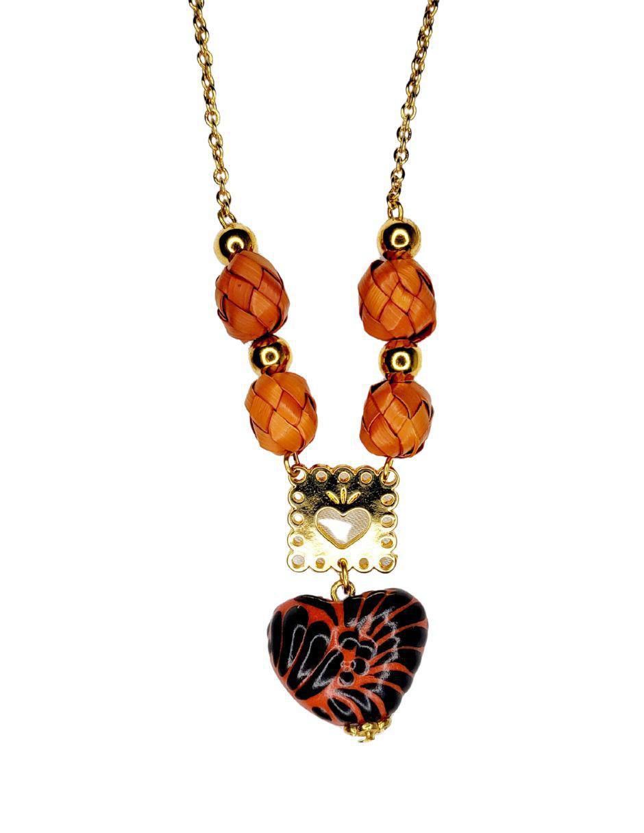 Collar de corazón Talavera 1